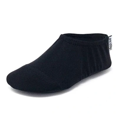 Image of Slipfree Non Slip Shoes for Girls and Boys. Light, Soft Comfortable, Unisex Kids Beach Water with Protective Sole, Ideal Holiday, Sports Home. Black, Age 9 18 Months