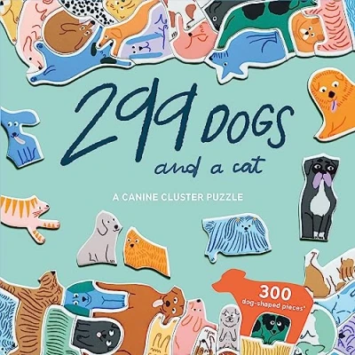 Image of 299 Dogs and A Cat: 300 Piece Canine Cluster Puzzle