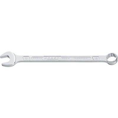 Image of HAZET 600N 55 610 mm 12 Point Profile Polished Head Combination Wrench Chrome Plated