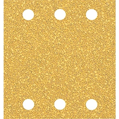 Image of Bosch Professional 10x Expert C470 Sandpaper (for Hardwood, Paint on wood, 115x107 mm, Grit 40, Accessories Orbital Sander)