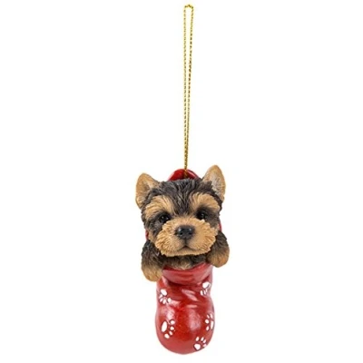 Image of Vivid Arts Hanging Christmas Stocking Pet Pals Yorkshire Terrier
