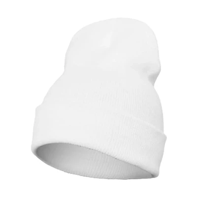 Image of Flexfit Yupoong Heavyweight LONG Beanie, Size: One Size, White