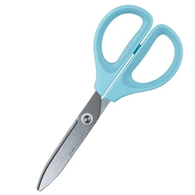 Image of Kokuyo Saxa Scissors, Blue, Standard Blade, Symmetrical Handle for Both Right hand and Left hand, Japan Import (HASA 280B)