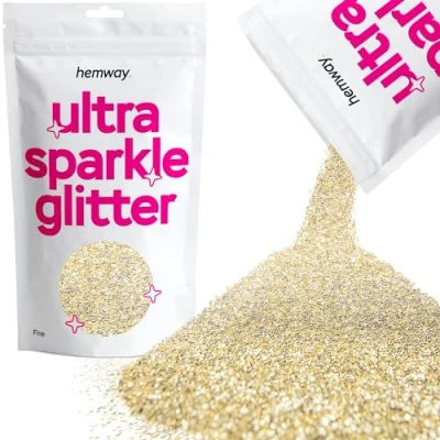 Image of Glitter Champagne Gold Ultra Sparkle Sequins Nail Face Festival Christmas Halloween Makeup Fine 100g / 3.5oz