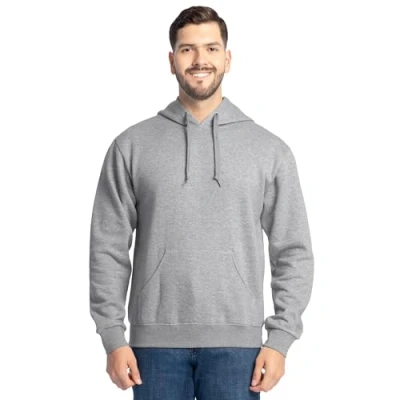 Image of Fruit of the Loom Unisex&#039;s Eversoft Fleece Hoodies, Full Zip, Moisture Wicking &amp; Breathable, Sizes S 4x Shirt, Grey Heather Pullover,