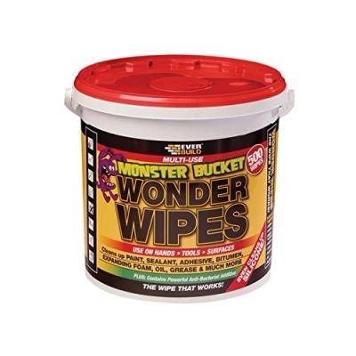 Image of Everbuild Monster Wonder Wipes Tub 500 by