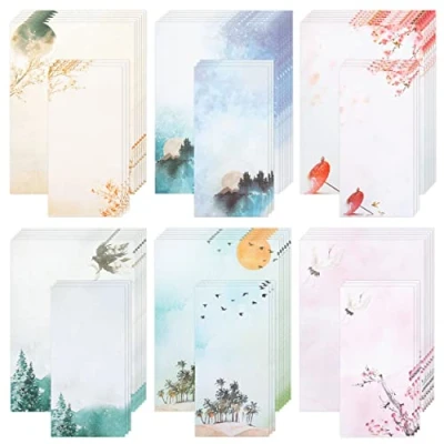 Image of Mr. Pen Stationery Writing Paper with Envelopes for Letter, 30 Letter Paper+18, Cute Stationary Set