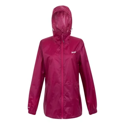 Image of Regatta Women&#039;s Lightweight Pack It Iii Waterproof Jacket Pop, Size: 26