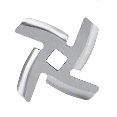 Image of Chef Meat Grinder Blade Spare Part Stainless Steel Kitchen Food Chopper Crusher Mincer Cutter Replacement for Electric or Manual(Pack of 2)(S)