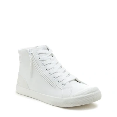 Image of Rocket Dog Jazzin Hi Plush Foam Comfort Top Sneaker White Pu