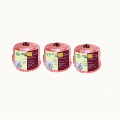 Image of 3x Himalayan Animal Horse Lick Natural Pink Salt, shape Salt with strong hanging Rope Suitable for all Animals 1 1.5 kg l Product from Pakistan Pack of 3 (3 in one Box)
