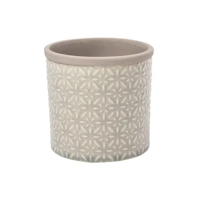 Image of Burgon &amp; Ball Glazed Pot Tuscany Small Grey