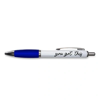 Image of Tongue in Peach Funny Novelty Push Pen Gift Ballpoint Pens Work Colleague Leaving Present You Got This Joke Stationary TURQUOISE PP56