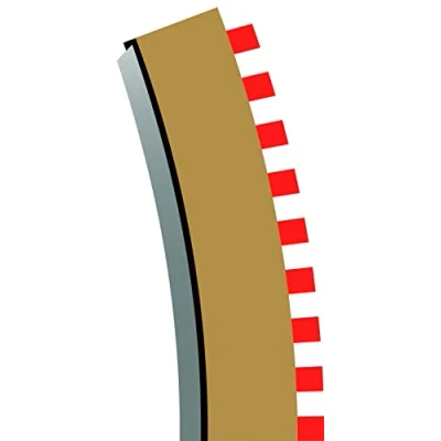 Image of Scalextric C8282 Radius 4 Inner Border/Bar 22.5 degree 1:32 Scale Accessory