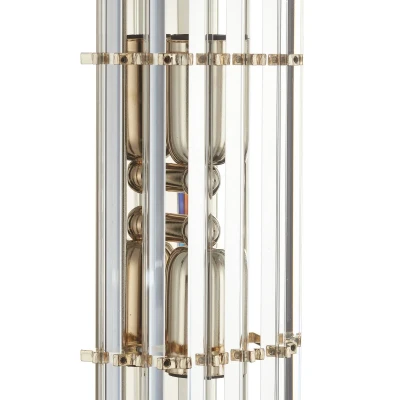 Image of Ontario Lifestyle Crystal Wall Light Polished Gold, 2x E14