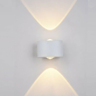 Image of Italux Lighting Modern LED Outdoor Wall Lamp White Warm 3000K 120lm IP44
