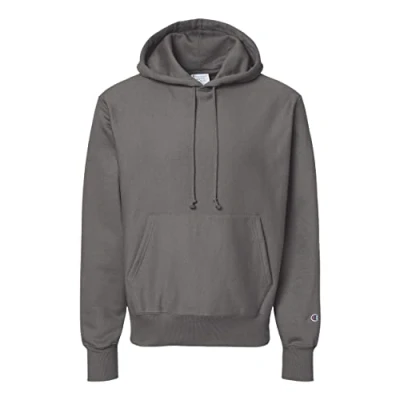 Image of Champion Men&#039; Reverse Weave Fleece Pullover Hood, Stone Grey, M