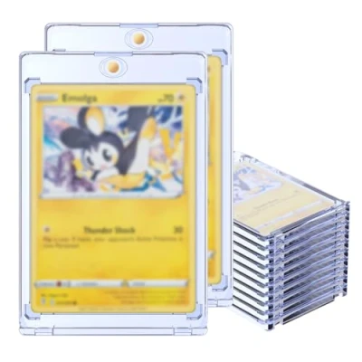 Image of Mcbazel 35PT Magnetic Card Holder,Upgraded Version Game Case,10 PCS Trading Holders, Hard Protective Storage Case with UV &amp; Blue ray Protection