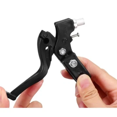 Image of Wakauto 1 Pair Bicycle Brake Levers Children, Children Blue Lever Black Aluminium Handlebar Brakes,