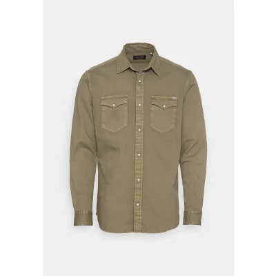 Image of Jack &amp; Jones Jjesheridan L S NOOS Shirt, Men&#039;s, Size: Small, Forest night
