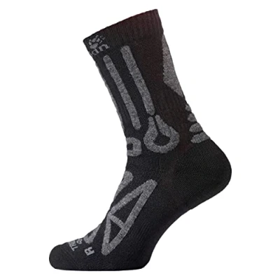 Image of Jack Wolfskin Men Trekking Socks Merino Classic Cut Unisex Black, Size: 35 37