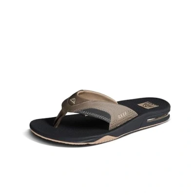 Image of Reef Men&#039;s Fanning Flip Flop, Fossil/Raven, 9 UK