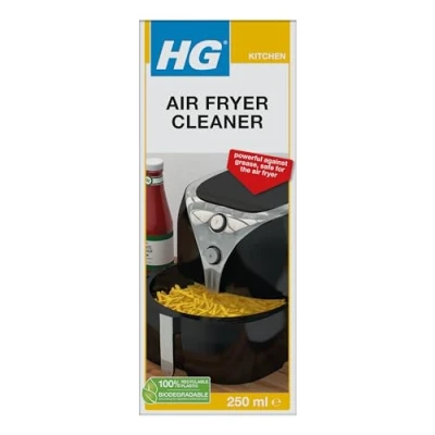 Image of HG Air Fryer Cleaner Oven Solution for Removing Caked On Grease and Food, De Greases Fryers Without Damaging Fryer, Cleaning Brush Included 250ml