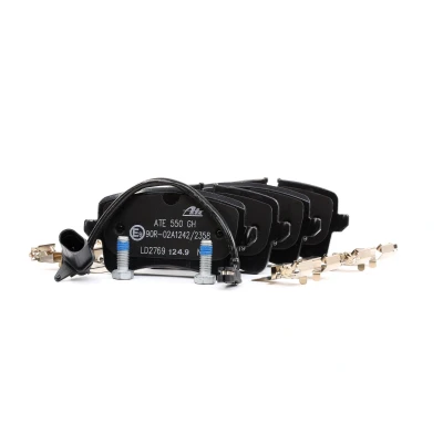 Image of 4G0698451, 4G0698451L brake pad set ATE Ceramic 13.0470 2769.2 incl. wear warning contact with caliper screws accessories