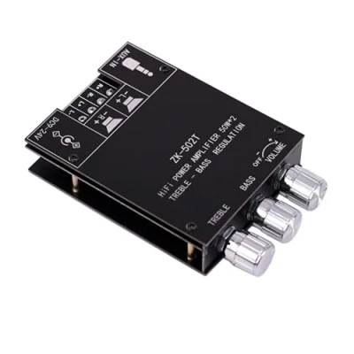 Image of Fasizi TPA3116D2 2 * 50W Bass AMP bluetooth 5.0 Subwoofer Amplifier Board 2.0 Channel High Power Audio Stereo