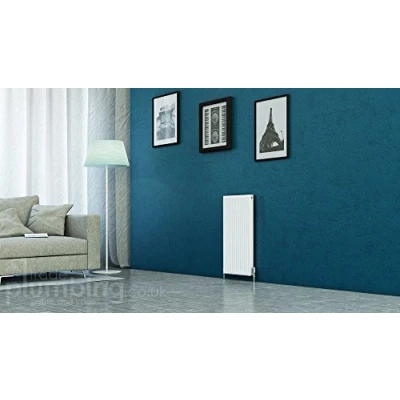 Image of Kartell Kompact Type 11 Single Panel Convector Radiator 750mm x 400mm White