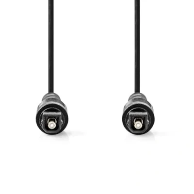 Image of NEDIS Optical Audio Cable Toslink Male 1.00 m Round PVC Black Label