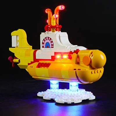 Image of BRIKSMAX Led Lighting Kit for Lego Yellow Submarine,Compatible with 21306 Building Blocks Model Not Include the Set