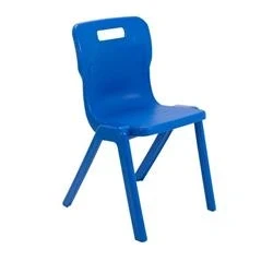 Image of Titan One Piece Chair Size 6 460mm Seat Height Blue T6 B