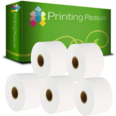 Image of Printing Pleasure 5 x S0929100 Compatible Labels Rolls for LabelWriter 4XL Label Printers 51mm 89mm 300 per Roll Type: Non Adhesive