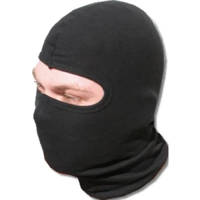 Image of iapyx 100% Cotton Balaclava with Panorama Field of View, Black