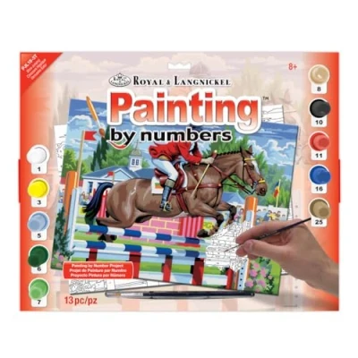 Image of Royal &amp; Langnickel PJL18 Show Jumping Painting by Numbers Kit