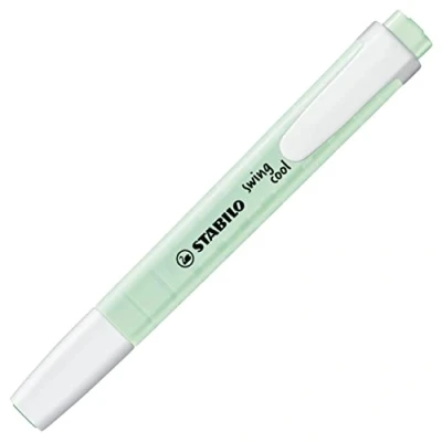 Image of Stabilo Swing Cool Pastel Edition Highlighter Pens Set of 3 Mint Wateraa