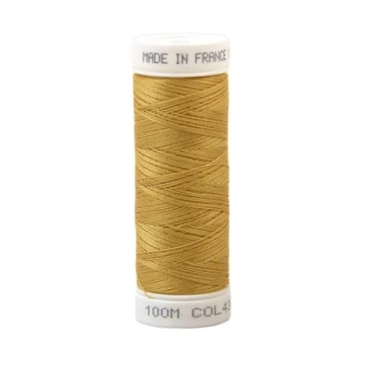 Image of Polyester Sewing Thread 100 m Made in France Light Ochre 434