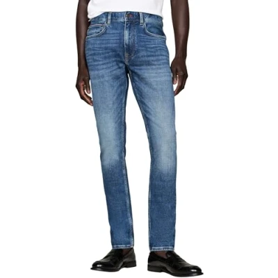 Image of Tommy Hilfiger Men&#039;s Tapered Houston Pstr Perce Ind Mw0mw36680 Tapered, Denim (Perce Indigo), 34W / 34L
