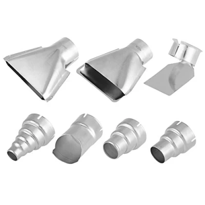 Image of 7pcs 35mm Stainless Steel Heat Gun Nozzles Kits for Hot Air Soldering Station Nozzle Tool