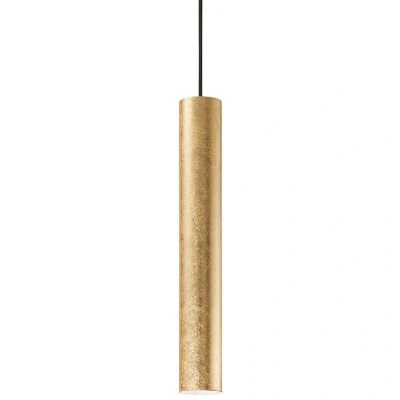 Image of Look 1 Light Slim Ceiling Pendant Gold, GU10