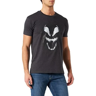 Image of Marvel Men&#039;s MEVENOXTS138 t Shirt, Anthracite Melange, L