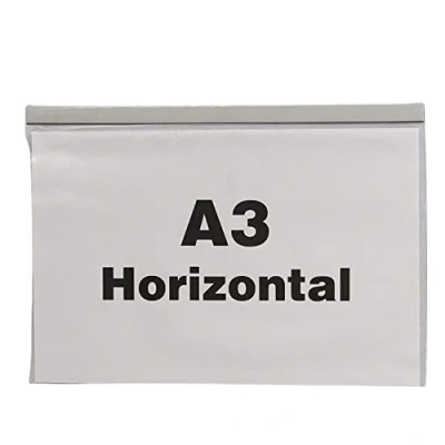 Image of Industrial Strength Clear Pocket, Magnetic, H.316 x W.436mm, A3 Horizontal, Pack of 10 and Durable Presentations, Ideal Rigidity for Everyday Use Display Projects, Protective Shields