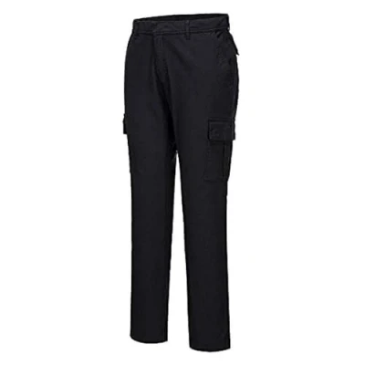 Image of Portwest Stretch Slim Combat Trouser, Size: 28, Colour: Black, S231BKR28