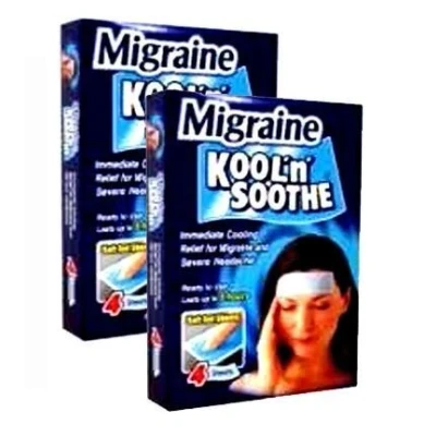 Image of Kool &#039;n&#039; Soothe Migraine Cooling Strips 4 Pack of 2 [Personal Care]