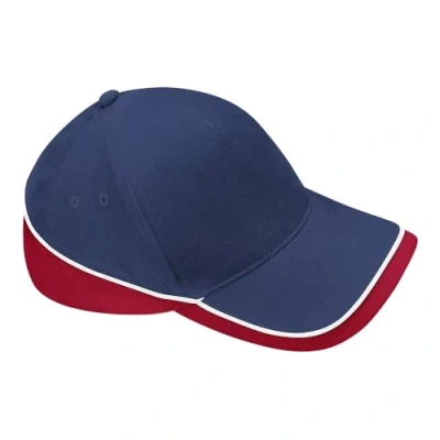 Image of Beechfield B171 Teamwear Competition Cap French Navy/Bright Royal/White