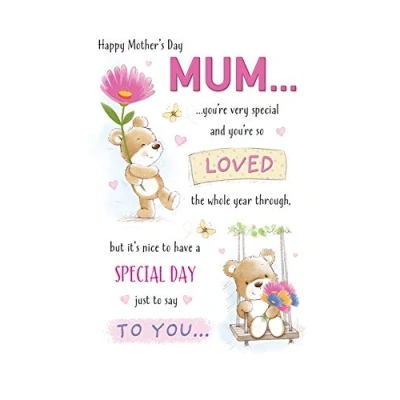 Image of Piccadilly Greetings Mother&#039;s Day Card Mum 10 x 7 inches