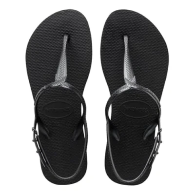 Image of Havaianas Twist Pool shoes, Women&#039;s, Size: 7/7.5, Black Synthetics
