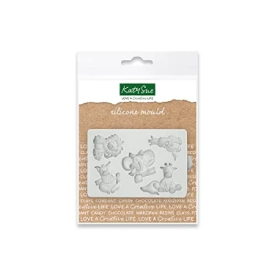Image of Katy Sue Miniature &#039;Animal Buttons&#039; Silicone Mould for Crafts &amp; Cake Decorating