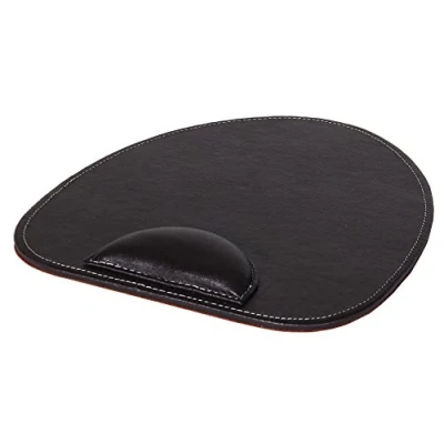 Image of OSCO Brown Faux Leather Mouse Pad